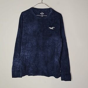 Hollister medium blue long sleeve shirt